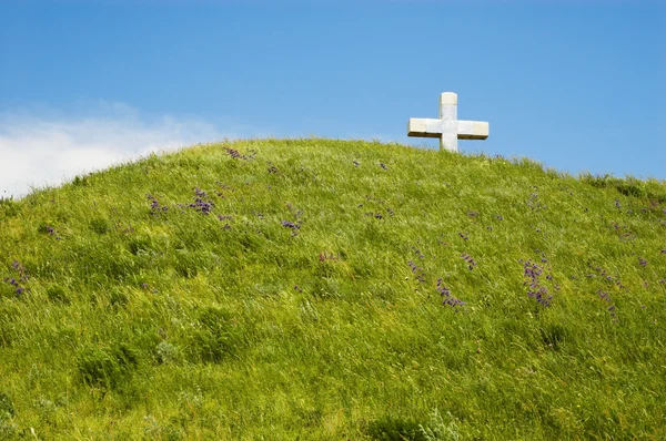Croix sur la colline — Photo