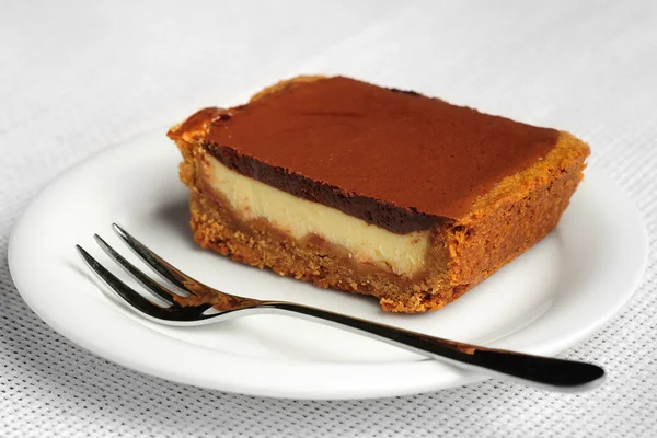 Torta soufflé al cioccolato — Foto Stock