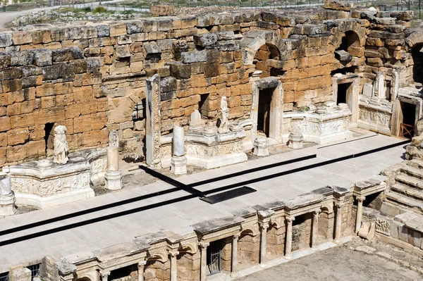 Starověké divadlo v hierapolis — Stock fotografie