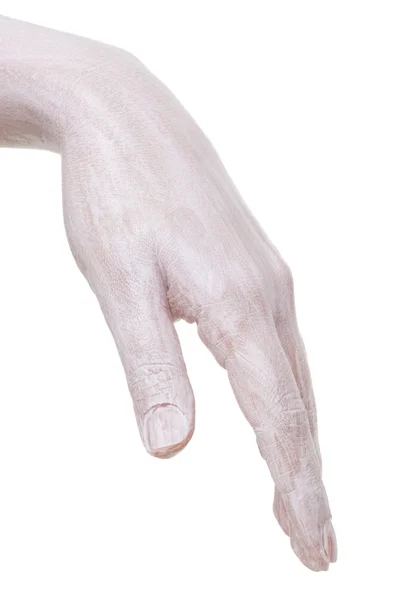 Cream on the hands, isolated — Stock Photo, Image