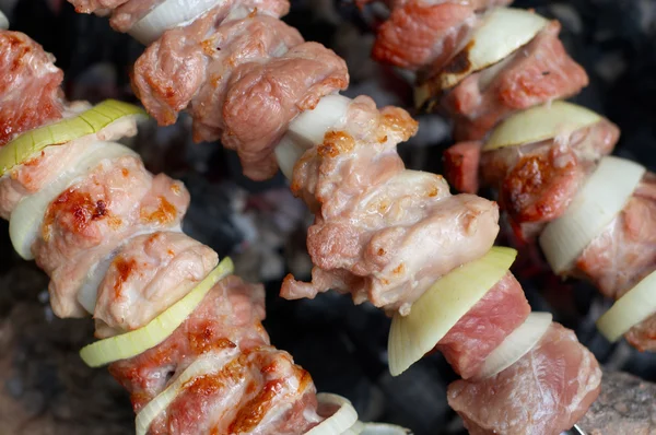 Kebab preparing — Stock Photo, Image