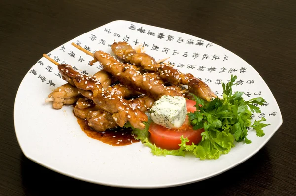 Comida oriental japonesa, teriyaki — Fotografia de Stock