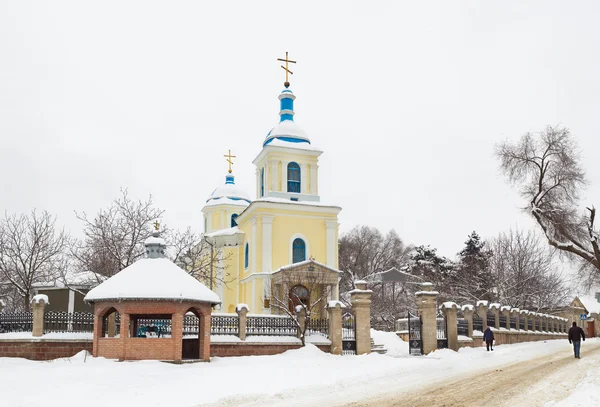 Церква взимку — стокове фото
