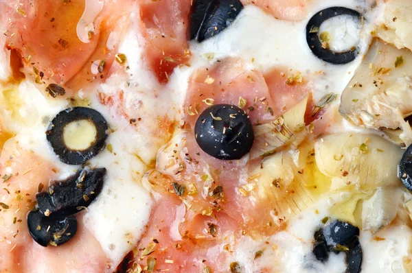 Detailní záběr italské pizzy — Stock fotografie