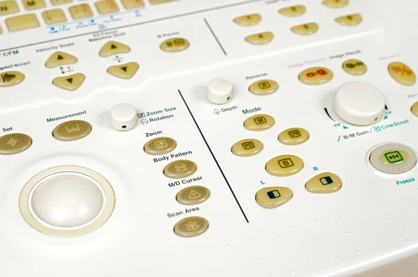 Control panel of ultrasound scanner — Stock Photo, Image