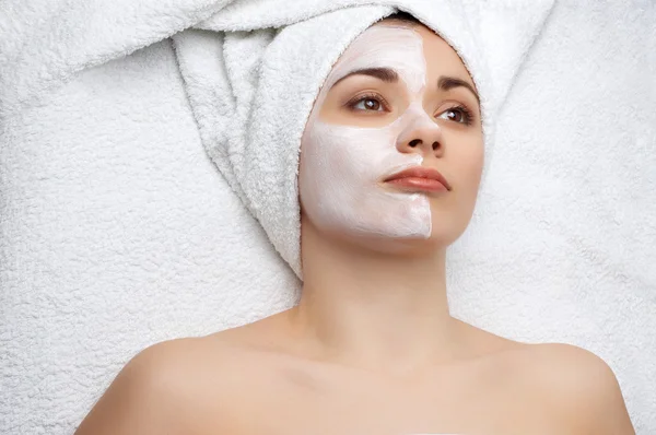 Beauty salon series: facial mask — Stock Photo, Image