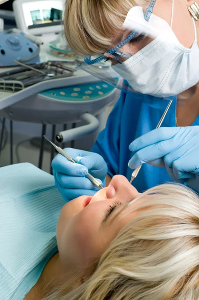 Tandvård, tand hålighet stoppa — Stockfoto