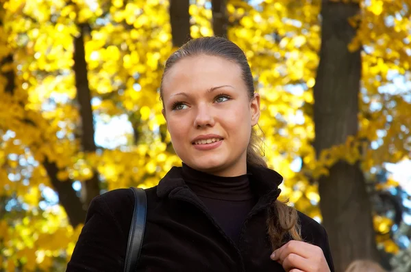 Осенний портрет девушки Стоковая Картинка