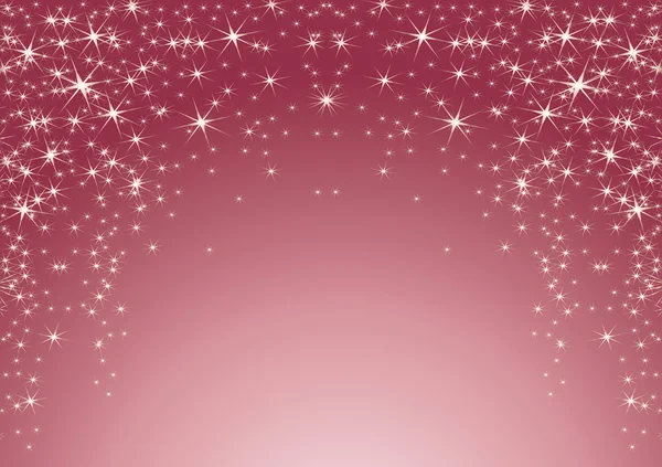 Fond rose avec des étoiles. Thème de Noël — Image vectorielle
