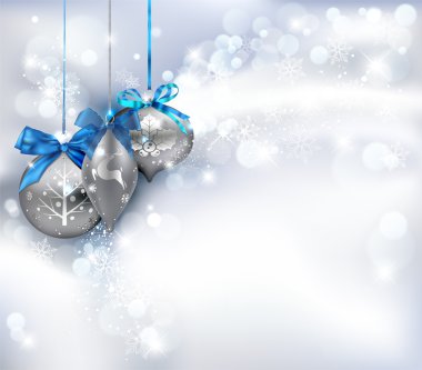 Christmas Background with ornaments. clipart