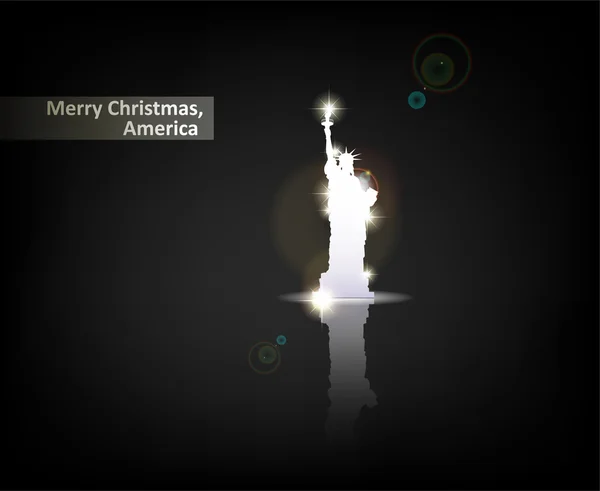 "Merry Christmas, America". — 图库矢量图片