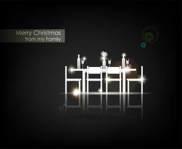 "Merry Christmas from my Family" — 图库矢量图片