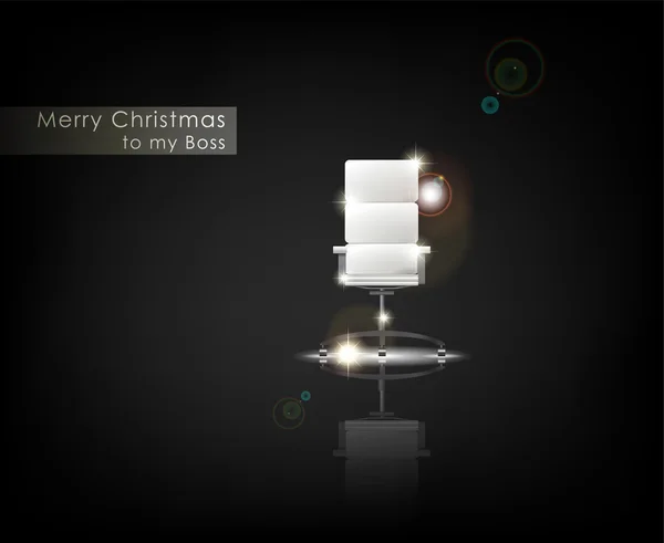 "Joyeux Noël à mon patron ". — Image vectorielle