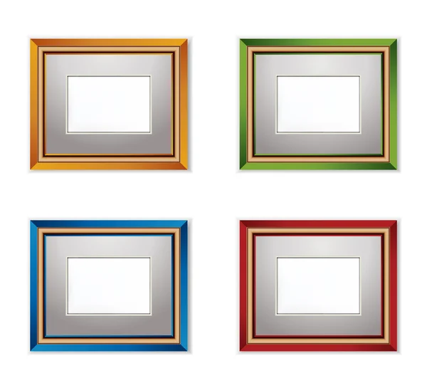 Multicolored Photo frames. — Stock Vector