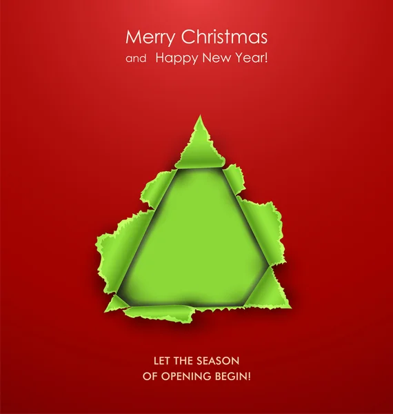 Kreatív karácsonyi fa. — Stock Vector