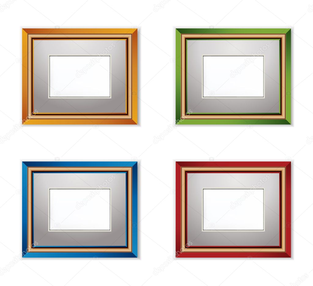 Multicolored Photo frames.
