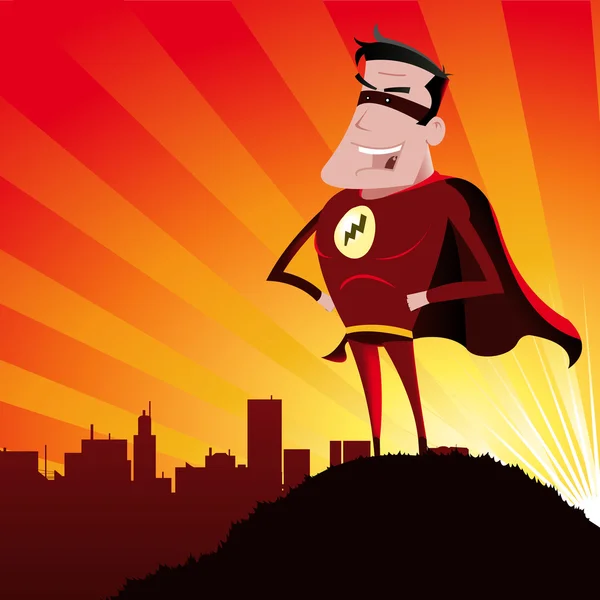 Super bohater - mężczyzna — Zdjęcie stockowe