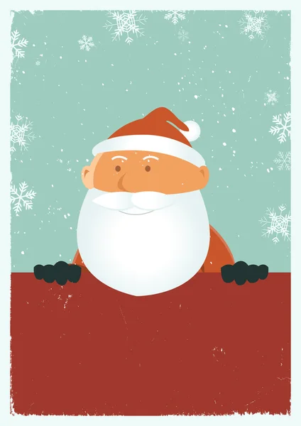 Grunziges Weihnachtsmann-Poster — Stockvektor