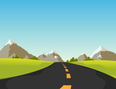 Mountain Road clipart