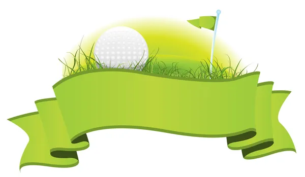 Banner de golfe — Vetor de Stock