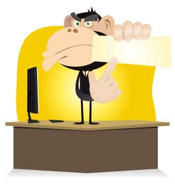 Funny Monkey Boss clipart