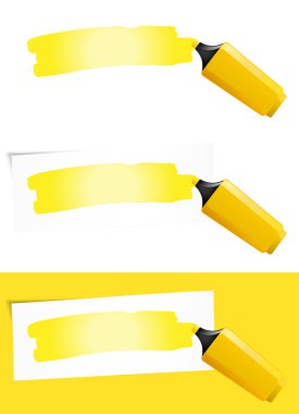 Yellow Felt Tip Pen clipart