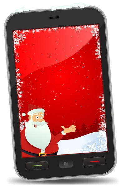 Fondo de pantalla de Navidad Smartphone — Vector de stock
