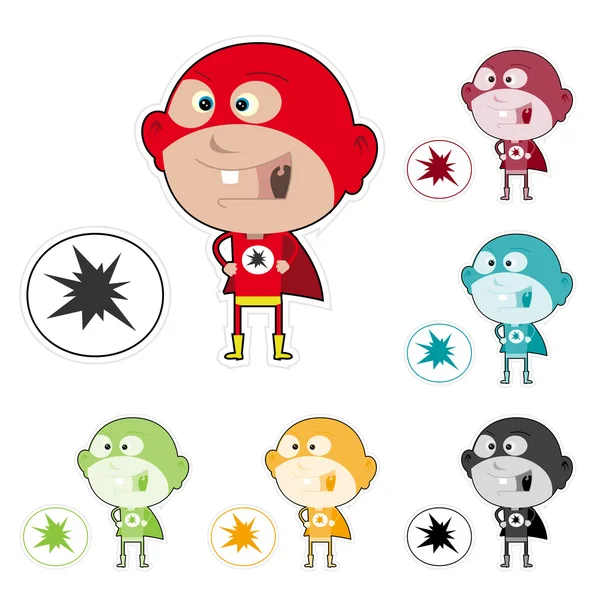 Sticker Super Enfant — Image vectorielle