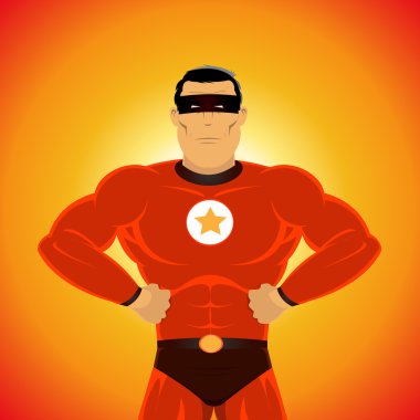 Comic-like Super-Hero clipart