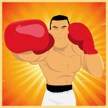 Right Arm Counterpunch And Knockout ! clipart