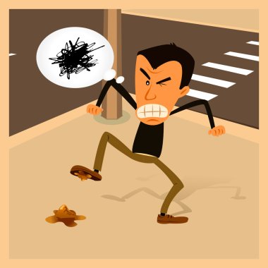 Angry Man - Urban Life clipart