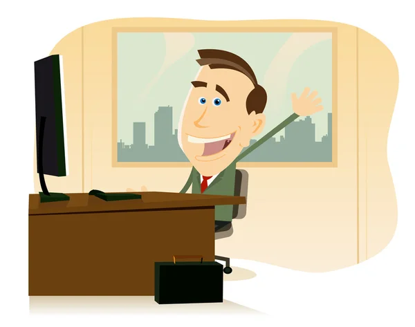 Back At The Office — Stock Vector