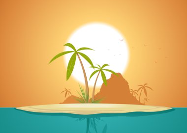 Idyllic Island Poster clipart