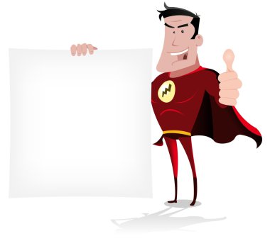 Super Hero Message clipart