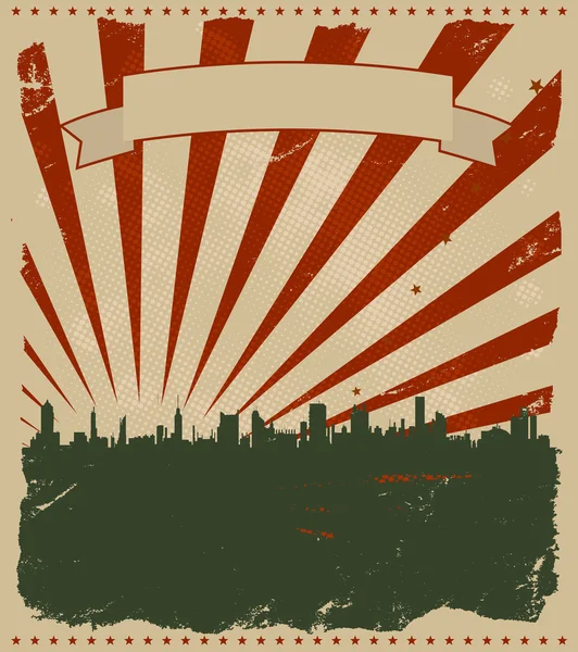 Poster americano Grunge — Vettoriale Stock