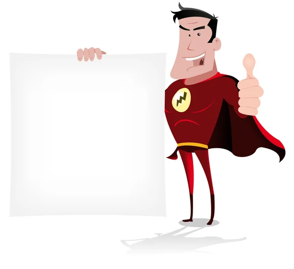 Message de super héros — Image vectorielle