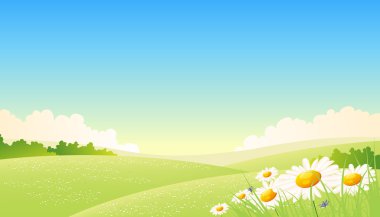 Spring Or Summer Seasons Poster clipart