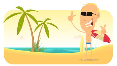 Summer Beach Vacations Banner clipart