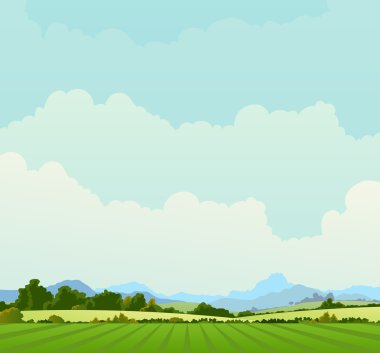 Country Landscape Background