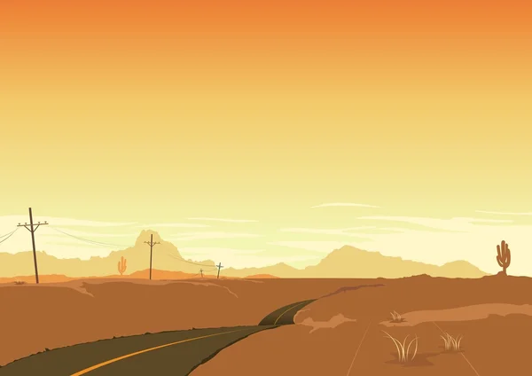 Desert Landscape Poster Background
