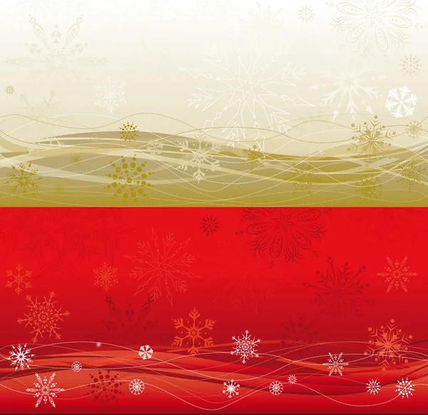 Large Christmas background in two colours — Stock Vector