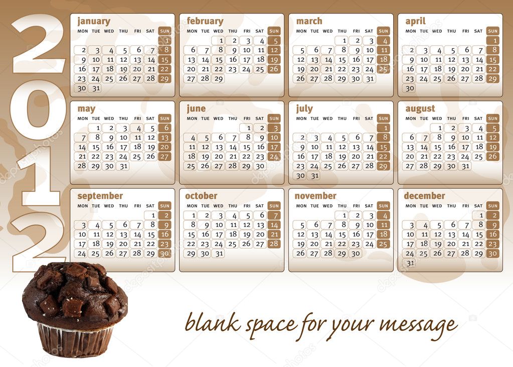 Chocolate muffin calendar 2012
