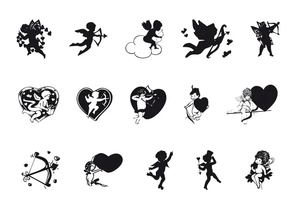 Anges et Cupidons — Image vectorielle
