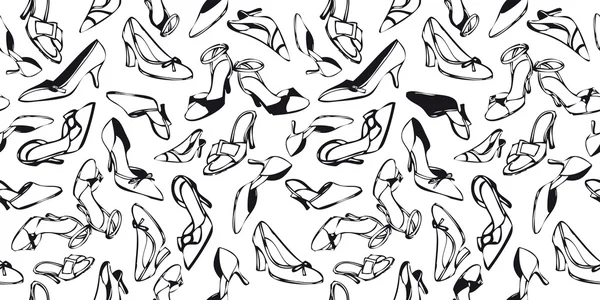 Chaussures texture sans couture — Image vectorielle