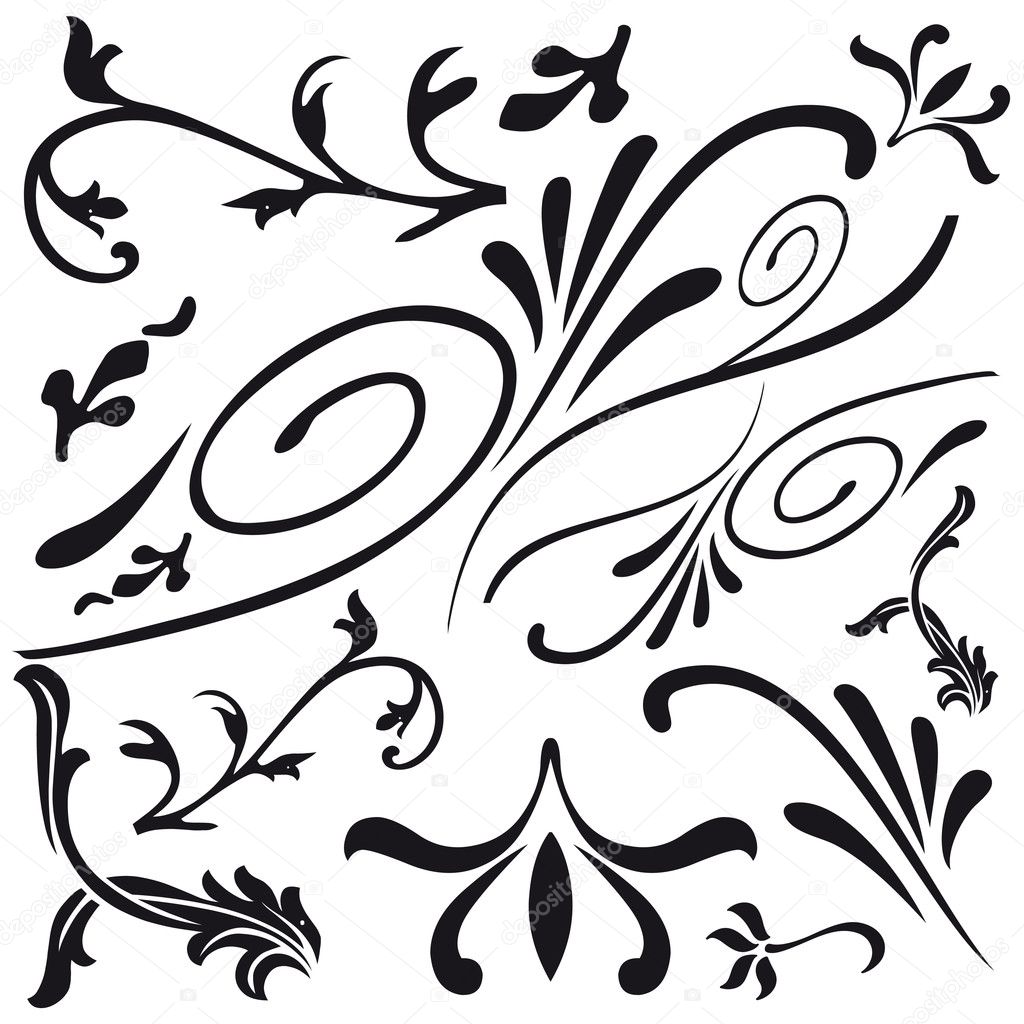 Leaf and flower design classical decorations