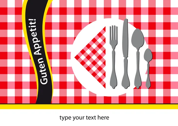 Tissu de table couleurs allemandes — Image vectorielle