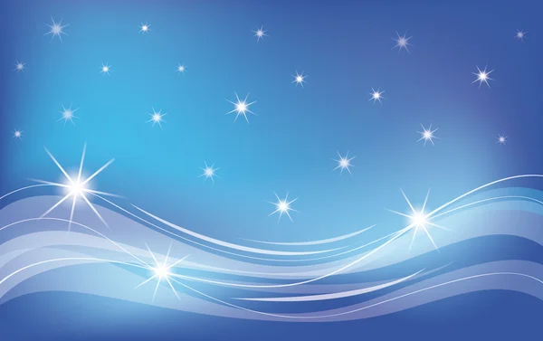 Noel mavisi yıldızlı arka plan — Stok Vektör