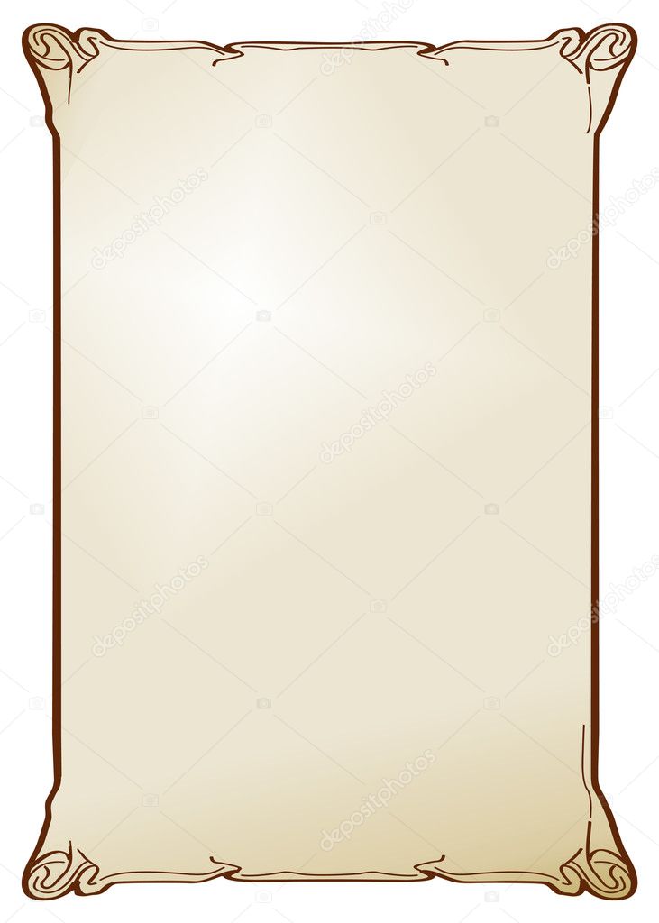 Brown western old-style parchment