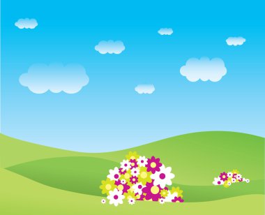 Vector landscape clipart