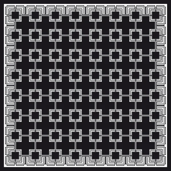 Zwart-wit patroon — Stockvector